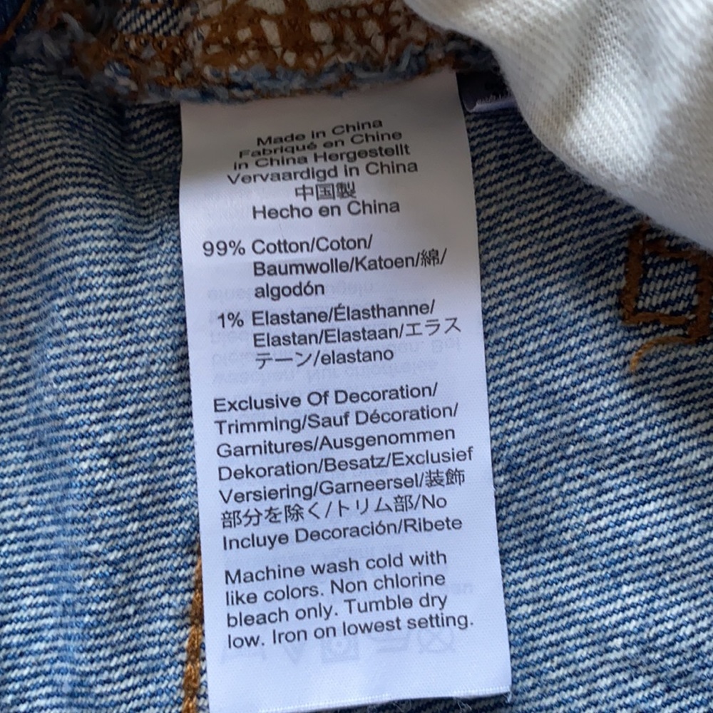 Madewell mini skirt stretch denim A-line size 25 - Picture 10 of 10